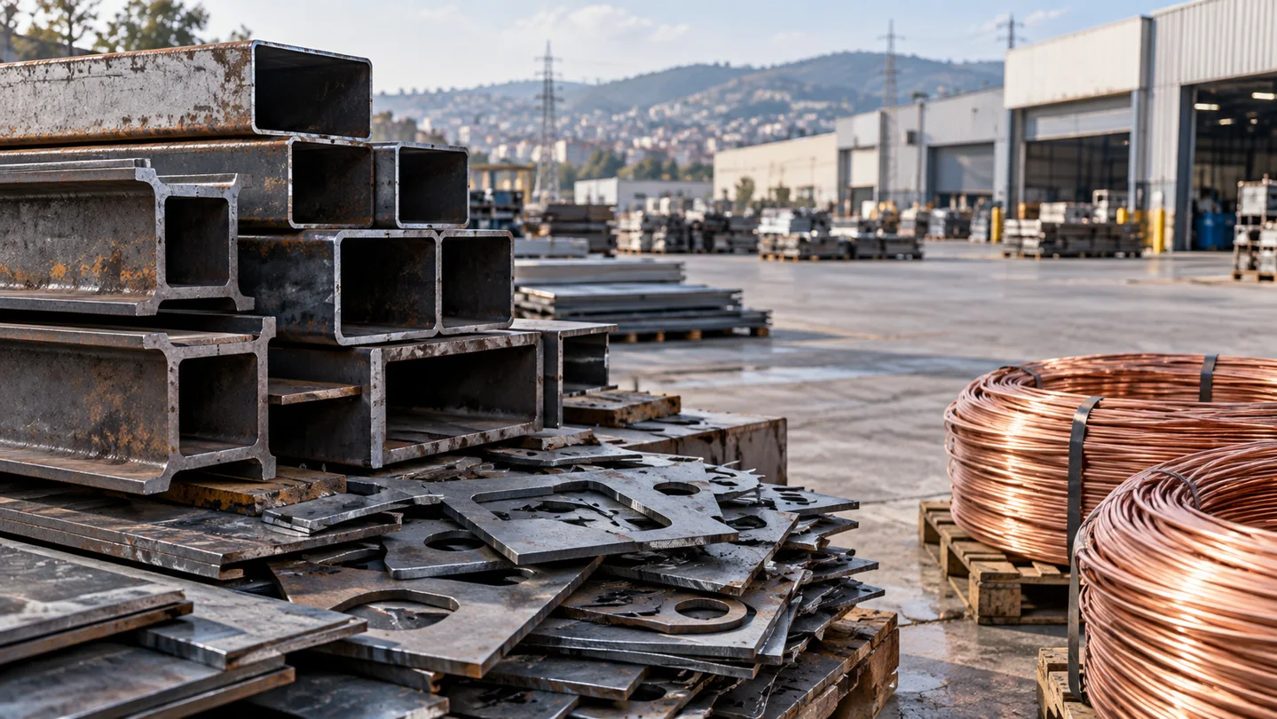 Gebze hurda rehberinde ayrılmış metal malzemeler