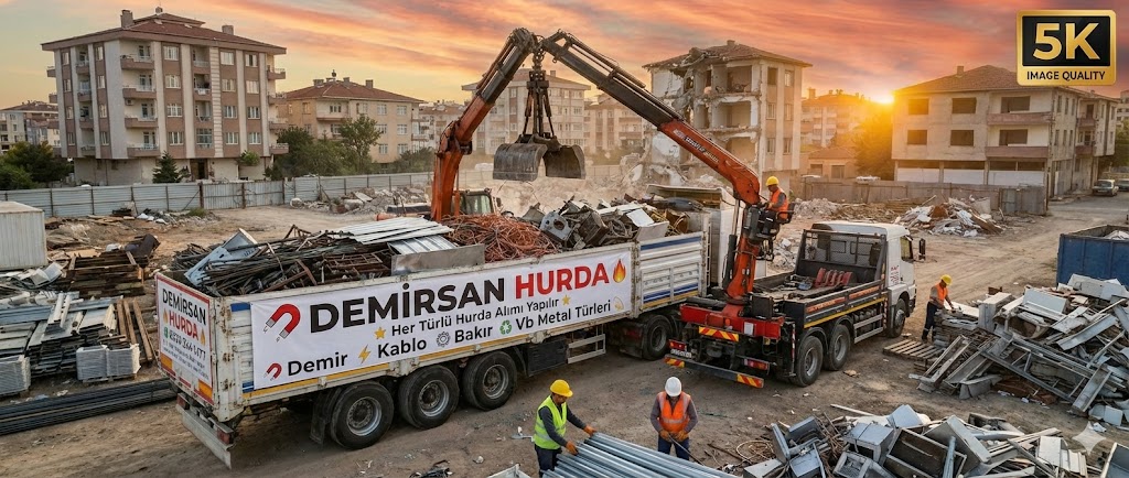 Fabrika tesis söküm ve inşaat hurdası sahası